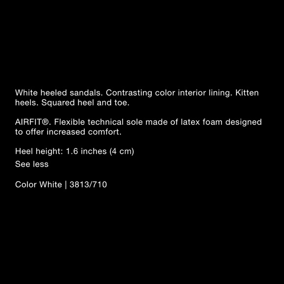 New Zara White Kitten Heel Sandals - Picture 6 of 7